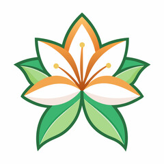 lily icon on white background 