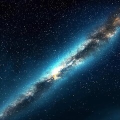 Fototapeta premium Celestial River A Milky Way Panorama.