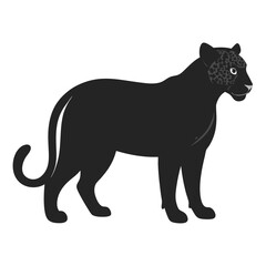 Leopard silhouette vector illustration
