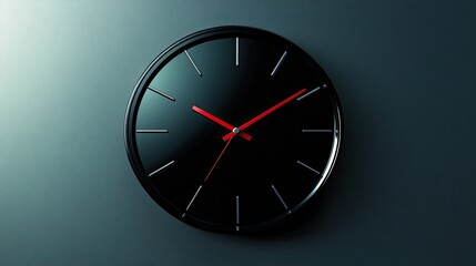 A PNG analog wall clock, representing timelessness and design simplicity. --