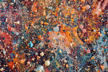 Abstract art background . Hand painting artwork on canvas .