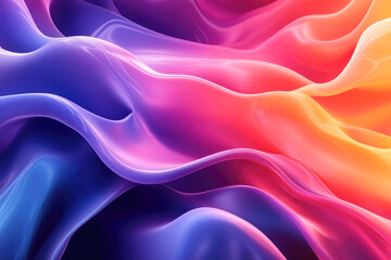 Obraz premium A dynamic swirl of colors blending together to create an eye-catching abstract design full of movement and life.