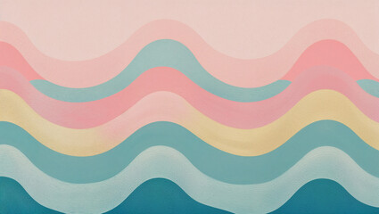 Fototapeta premium Pastel Wave Patterns