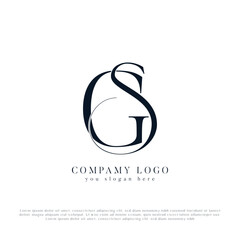 Obraz premium SG, GS Alphabets Letters Logo Monogram
