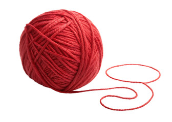 red ball of wool
