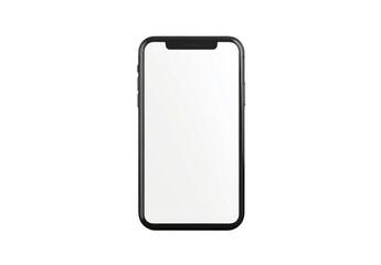 Phone mockup, blank screen, isolated on a white background, png