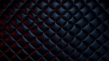 Elegant Quilted Pattern in Deep Blue and Red Hues