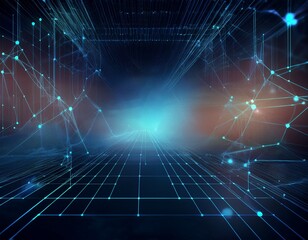 ideal digital backdrop for technology processes neural networks image and data transfer encryption digital archives sound and graphic presentations science education and more