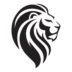 Obraz premium Lion head tribal tattoo vector illustration