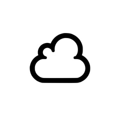 Simple cloud graphic on backdrop Modern and minimalist cloud icon Clean weather symbol and data illustration suitable for graphic design projects