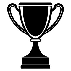 Trophy silhouette vector illustration