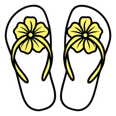 flip flops vector