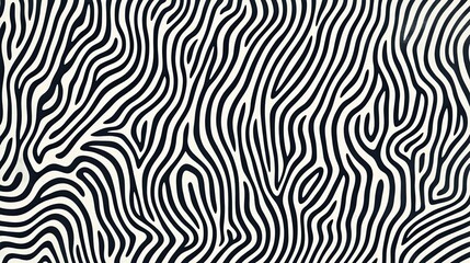 Fototapeta premium Monochrome Curvilinear Pattern