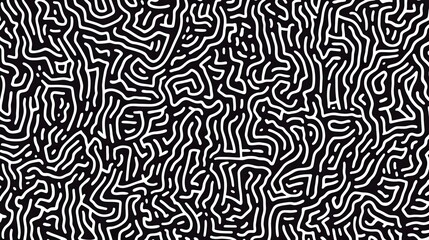Fototapeta premium Monochrome Curvilinear Pattern