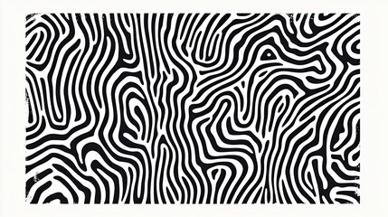Monochrome Curvilinear Pattern
