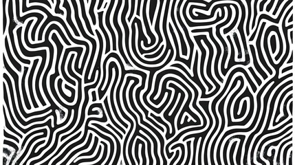 Monochrome Curvilinear Pattern