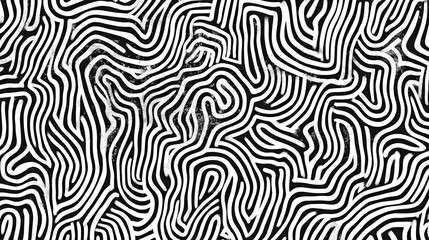 Monochrome Curvilinear Pattern