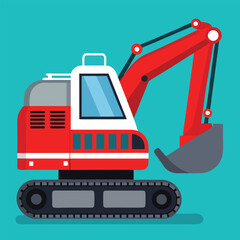excavator vector