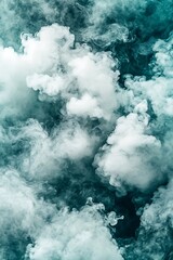 Fototapeta premium A beautiful ethereal image of swirling white and blue clouds