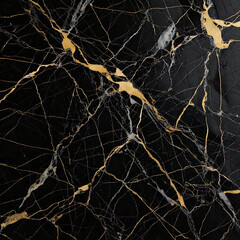 Black and Gold Luxury Marble Texture

