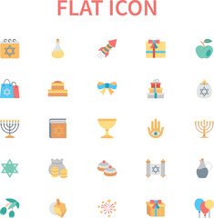 Simple set of vector flat icons