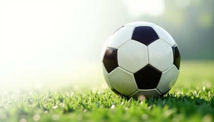 Obraz premium Brand new pristine football, stark white backdrop, white, pristine, sports