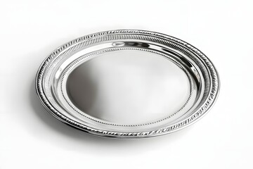 Ancient Roman Silver Dining Plate with Elegant Craftsmanship