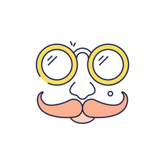 Obraz premium Disguise Mask Icon vector