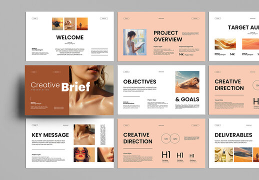 Minimal Creative Brief Presentation Deck