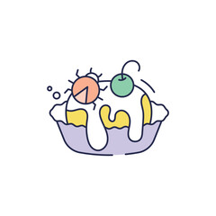 Food Prank Icon vector