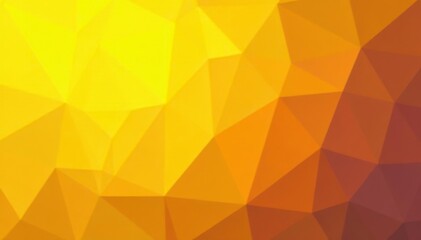 Fototapeta premium Low poly geometric pattern with a vibrant yellow gradient, creating a dynamic and modern background, pattern, modern