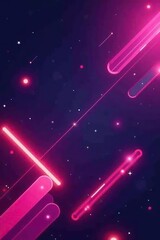 Neon geometric abstract cyberpunk style banner for promotion, neon,  promotion