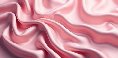 Obraz premium Luxurious satin velvet waves with drapery, elegant silk cloth texture background, fabric, velvet
