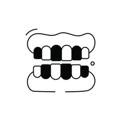 Denture Icon vector