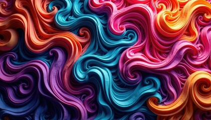 Intricate textile with flowing, repeating design , vintage, fabric