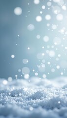 Fototapeta premium Silver and white snow confetti sparkles creating a festive and elegant background for winter themed designs, holiday, party