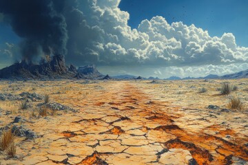 Ice Skaters Glide Gracefully on a Frozen Pond Beneath the Moonlit Sky, Creating a Serene Winter Atmosphere in a Barren Landscape