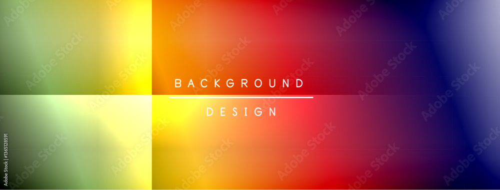 Poster Colorful gradient with lines made of shadow and light. Creative background