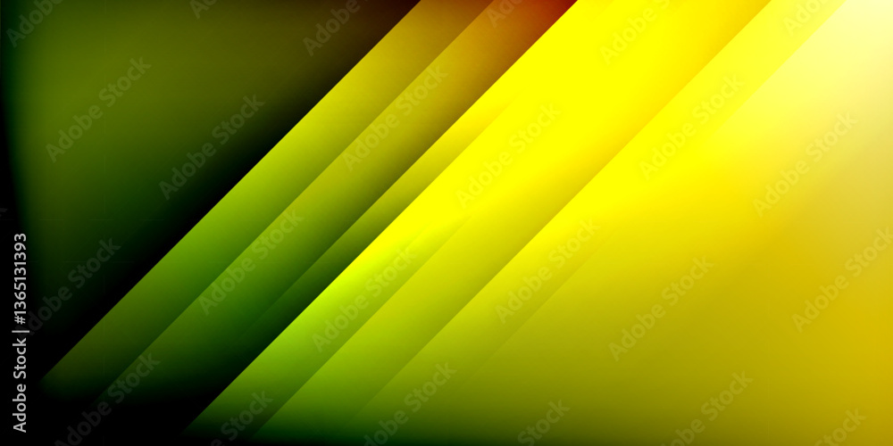 Poster Dynamic shadow lines geometric shapes