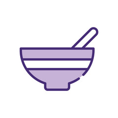 Soup  icon vector