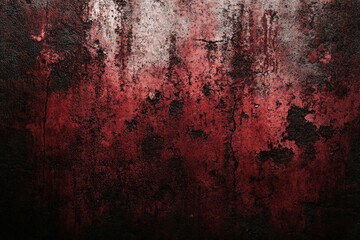 Fototapeta premium Close-up of a rough, gray, concrete wall with a crack running horizontally across the center.. Beautiful simple AI generated image