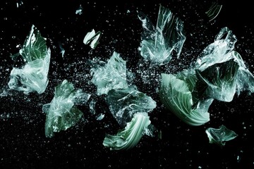 Chain-link fence in front of construction site. Beautiful simple AI generated image