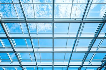 Skylight roof structure, modern architecture