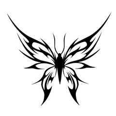 black and white tattoo butterfly