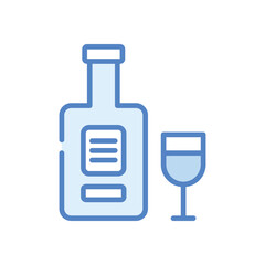 Vodka  icon vector