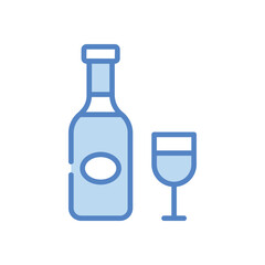 Champagne Glass icon vector