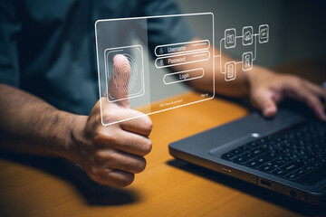 Secure login process using biometric authentication office environment digital interaction technology user perspective for enhanced security