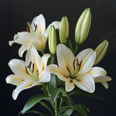 Obraz premium elegant lily bouquet