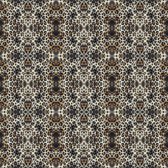 Wild Animal Leopard Skin Stripe Seamless Patterns | Exotic Animal Print for Textile Design & Fashion Fabric | Trendy Safari-Inspired Digital Print