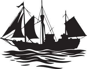 sailing ship silhouette